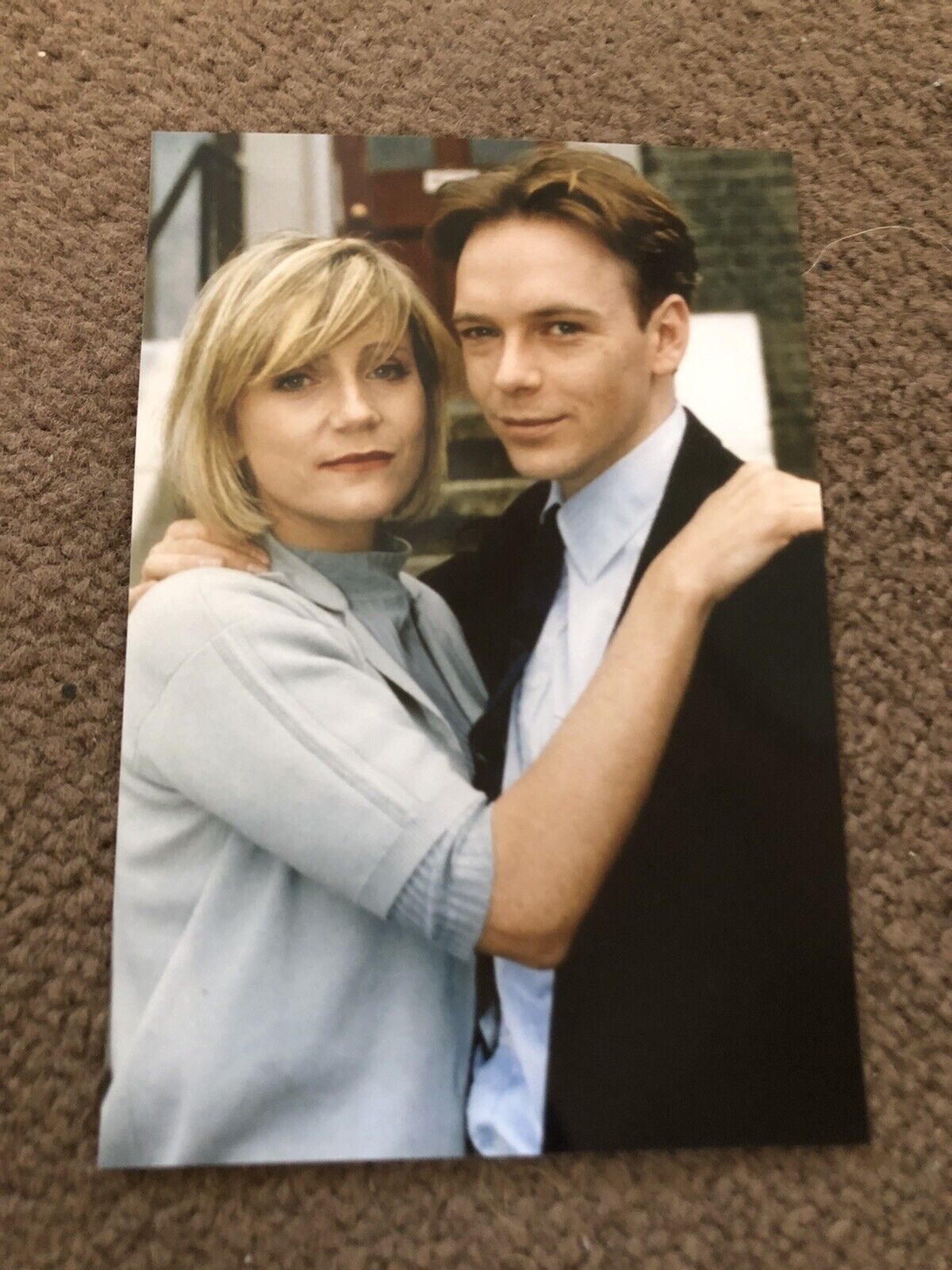 ADAM WOODYATT & MICHELLE COLLINS (EASTENDERS) UNSIGNED Photo Poster painting- 6x4”