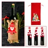 5D DIY Special Shaped Drill Diamond Painting Christmas House Wine Bottle Bags Covers Kits