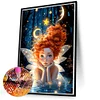 (50*70cm)Butterfly Angel Girl - Full Round Drill Diamond Painting