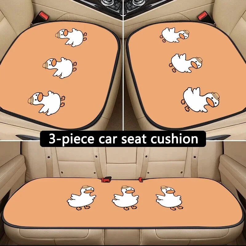 3pcs cartoon Cute Duck cushions all season General Motors seat covers anti slip wear-resistant car interior accessories