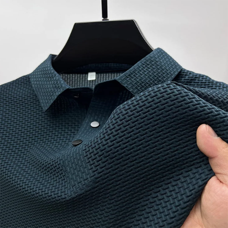 Men's Comfortable Breathable Summer Mesh Short Sleeve Polo Shirt
