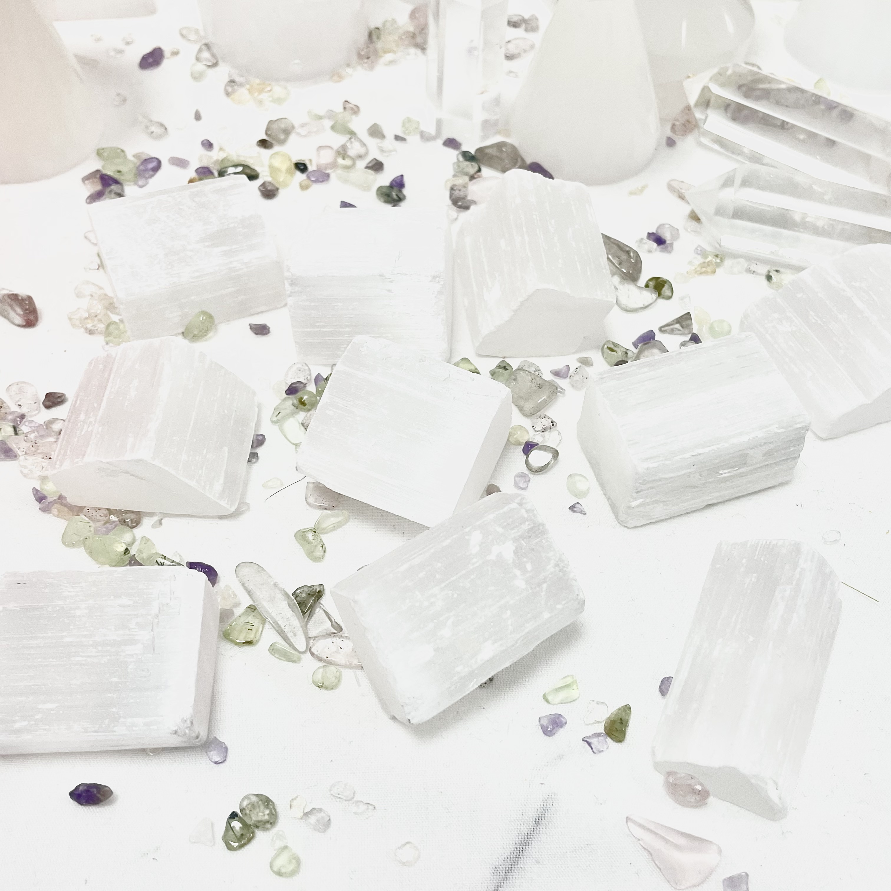 Selenite Freeform 10pcs