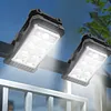 Portable Safety Wall Lights Waterproof LED Solar Motion Sensor Lights USB Charging Outdoor Clip On Solar Lights for Outside Fence Chain Link Camping