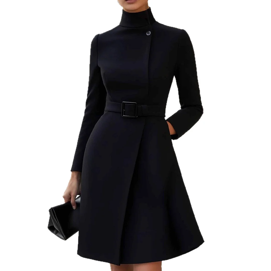 Athvotar Athvotar Elegant Autumn And Winter Long Sleeve Elegant Casual Dress Burst