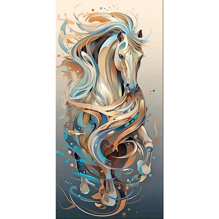 Horse Abstract, Diamond Painting