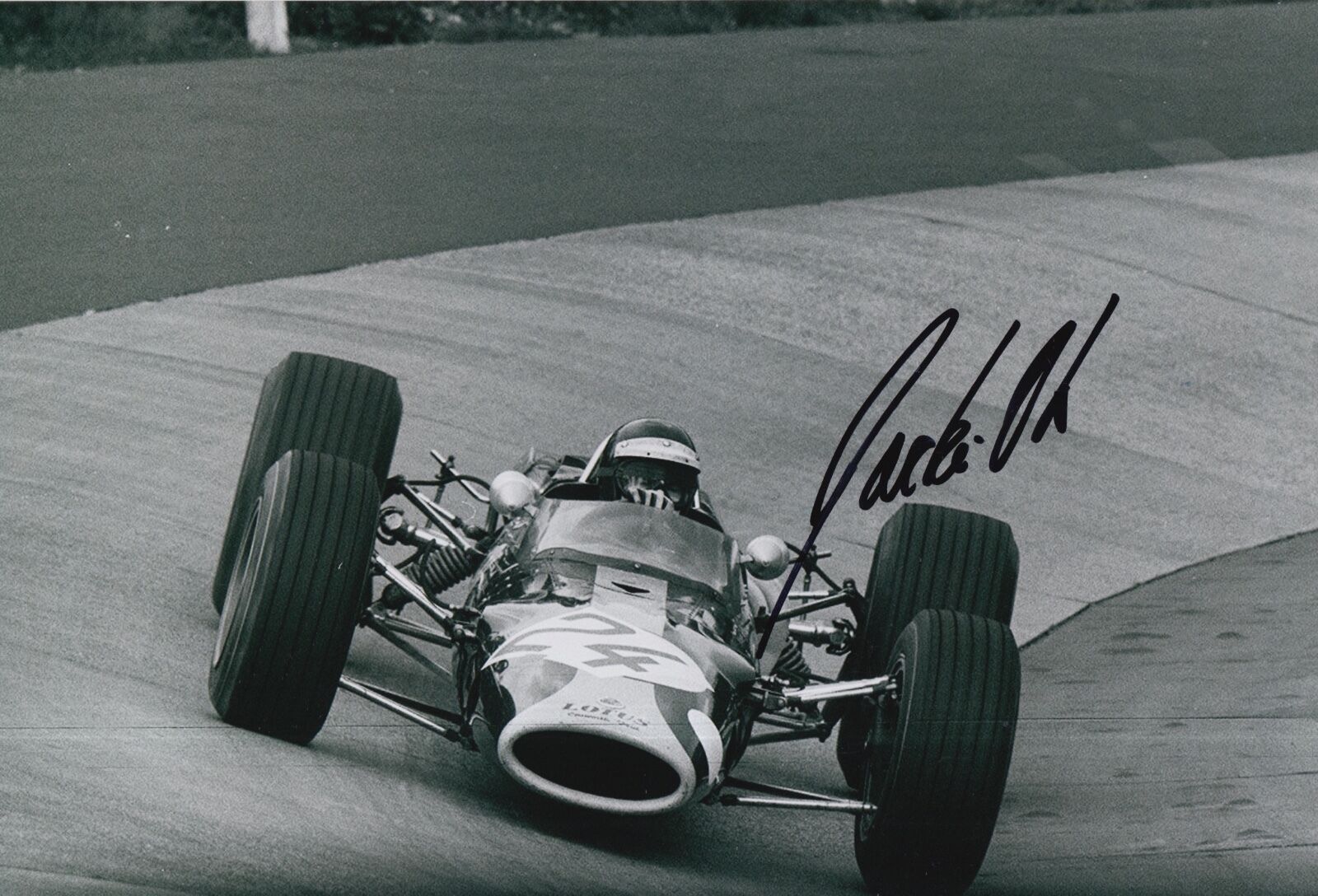 Jackie Oliver Hand Signed Lotus 12x8 Photo Poster painting F1.