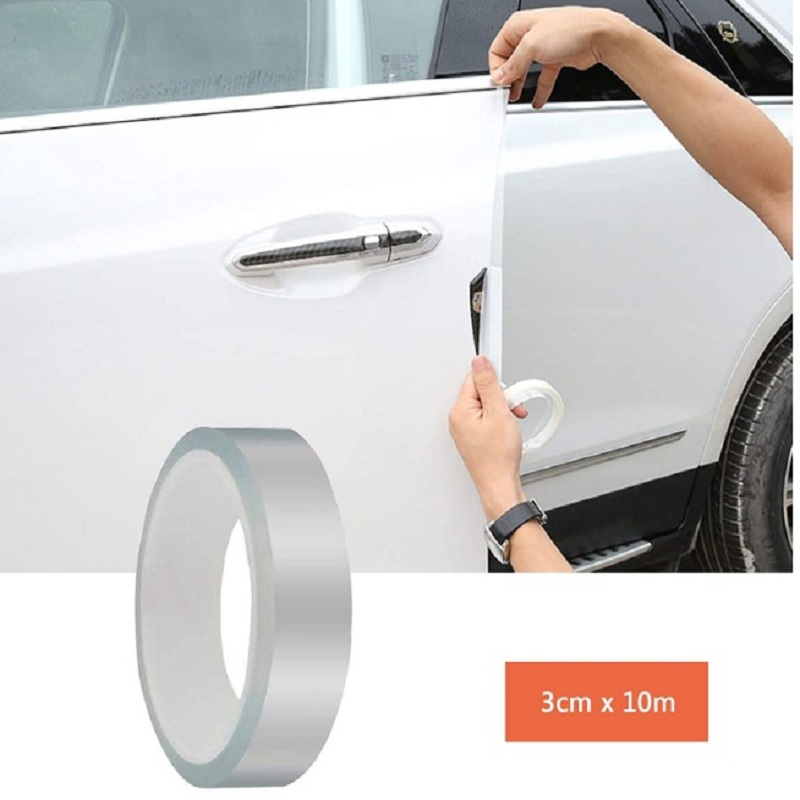 

Self Adhesive Car Protective Film Edge Protection Film Universal Transpar, Transparent 0.5 one-sided 3cm wide x 10m long, 501 Original