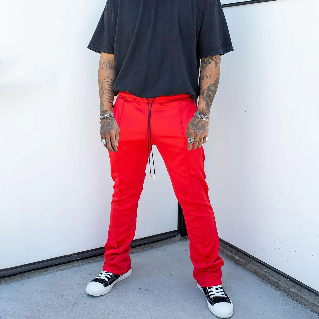 Trendy Retro Street Zip Pocket Trousers