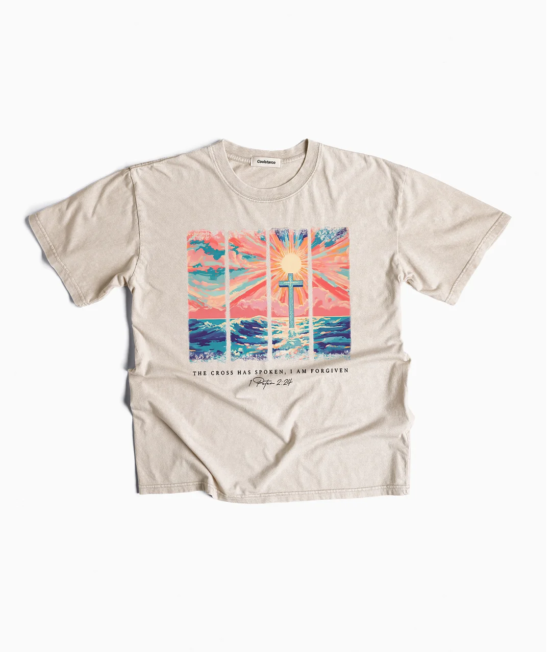 The Cross Has Spoken I Am Forgiven Washed T-shirt