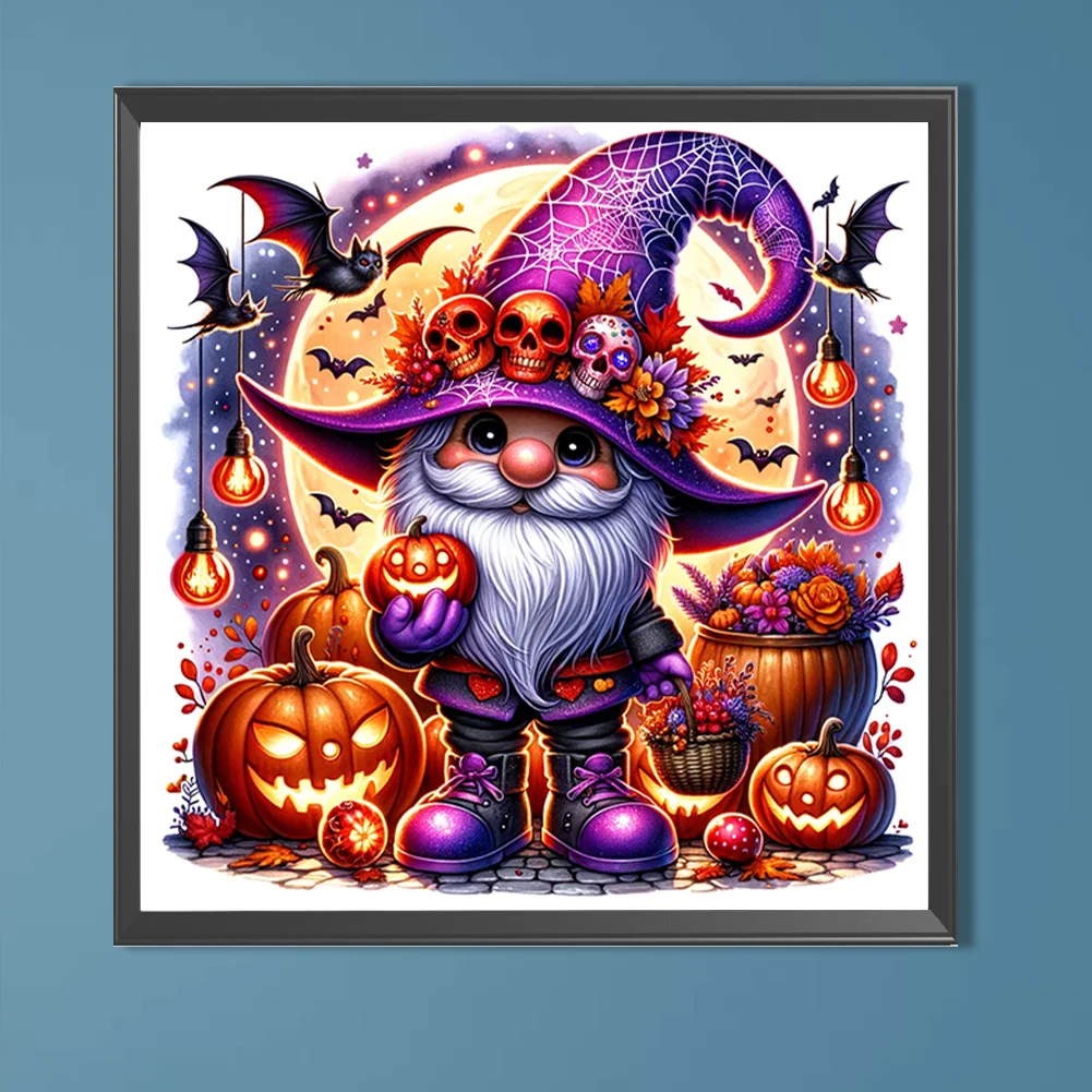Partial AB Diamond Painting - Full Round Drill - Halloween Goblin(Canvas|45*45cm)