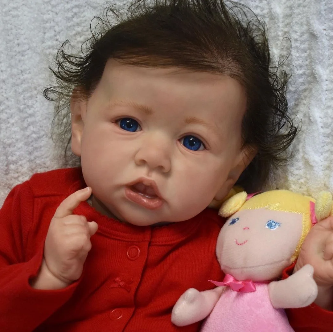 [Christmas Gifts] Real Lifelike Reborn Doll 20" Cute Handmade Silicone Open Eyes Baby Girl Cynthia