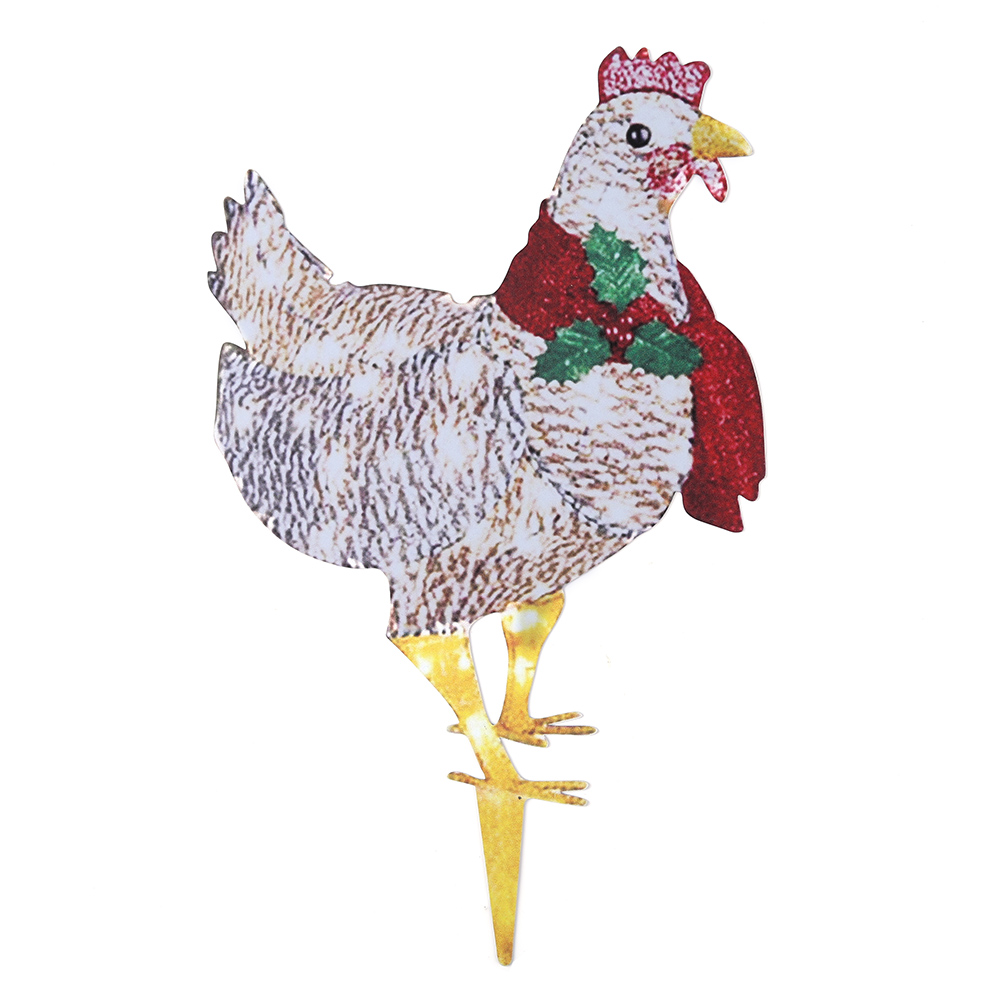 

Rooster Garden Art Ornament Modeling Christmas Path Yard Home Decorations, 501 Original