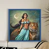 >SALE<Full Embroidery Cotton Thread 11CT Printed Princess Jasmine Cross Stitch 40x40cm