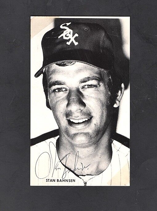 1972-75 STAN BAHNSEN-CHICAGO WHITE SOX AUTOGRAPHED McCARTHY POSTCARD