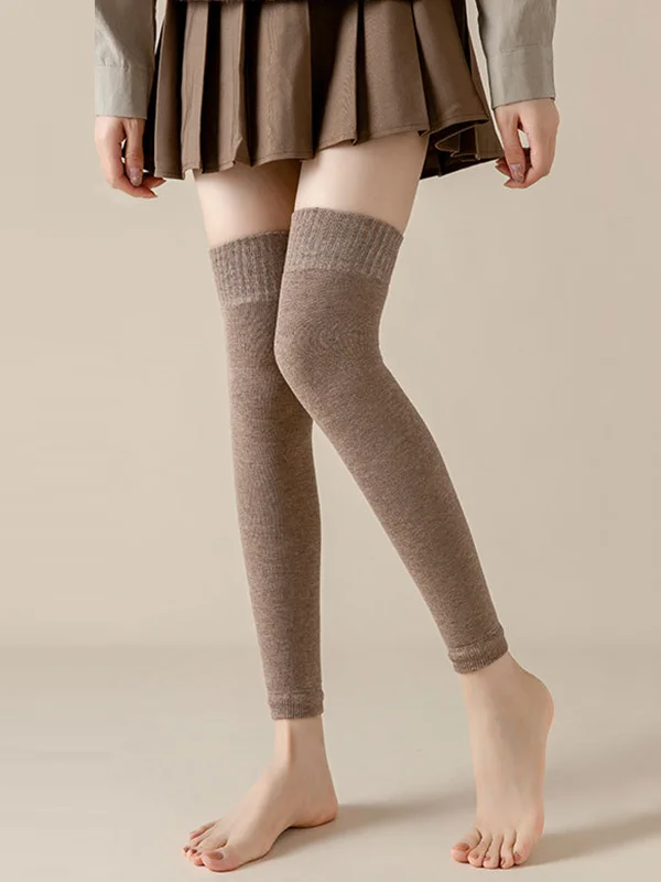 Casual Skinny Keep Warm Solid Color Leg Warmers Accessories
