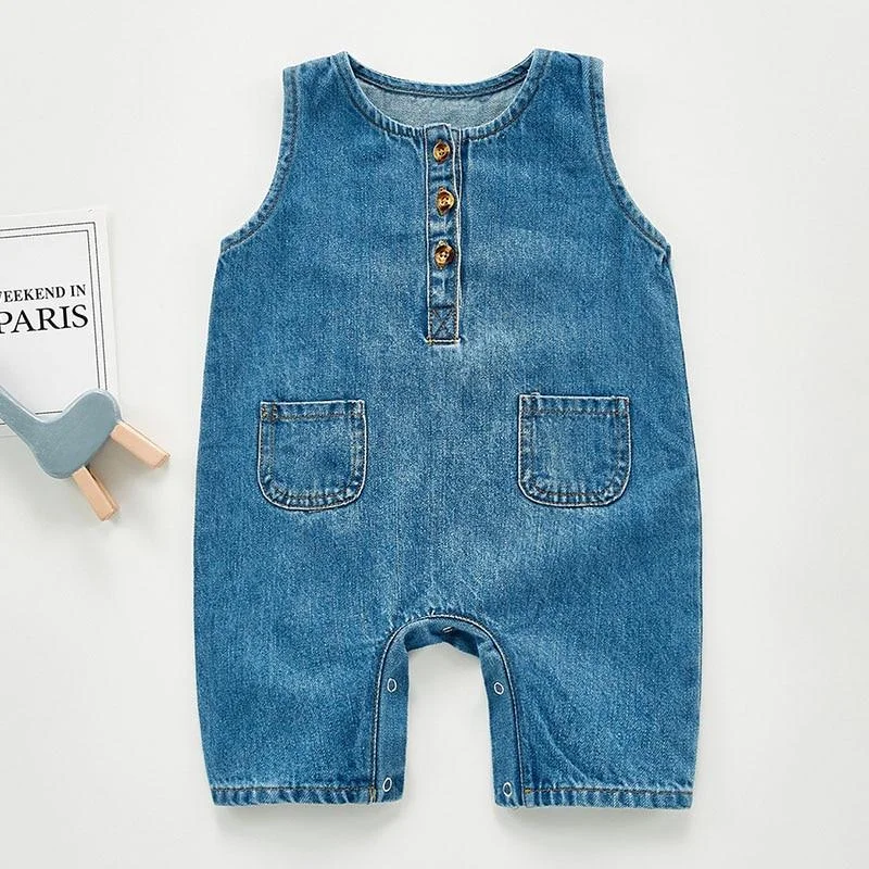 New 2020 Spring Newborn Boys Girls Cowboy Braces Jumpsuits Clothes Baby Boys Girls Rompers Children Braces Rompers 0-3Yrs