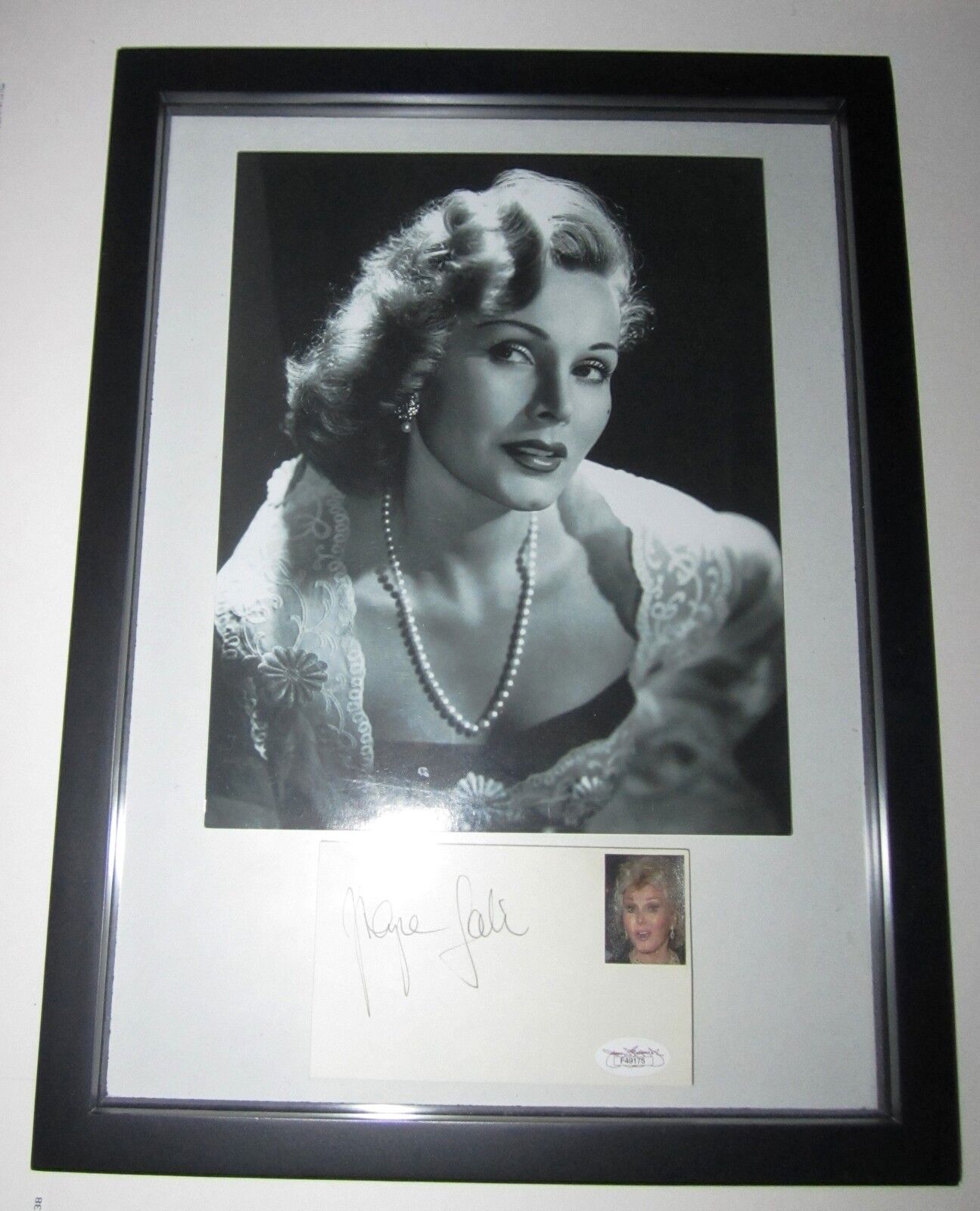 Zsa Zsa Gabor hand SIGNED 12x16 Framed Photo Poster painting display JSA COA #2