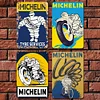 4pcs - Michelin Tires - Vintage Metal Signs(8*12Inch)