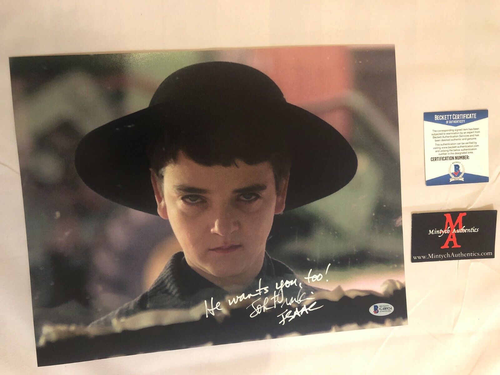 JOHN FRANKLIN AUTOGRAPHED SIGNED 11x14 Photo Poster painting! CHILDREN OF THE CORN! BECKETT!