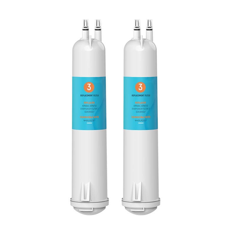 Replacement for Whirlpool Refrigerator Filter 3, 4396841, 2pk