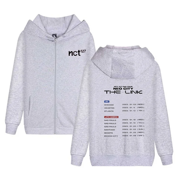NCT 127 2023 World Tour NEO CITY THE LINK City Zip-Up Hoodie