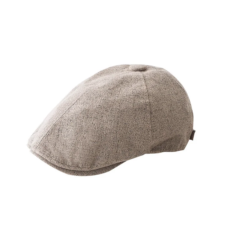 Vintage Linen Solid Color Beret - yankia