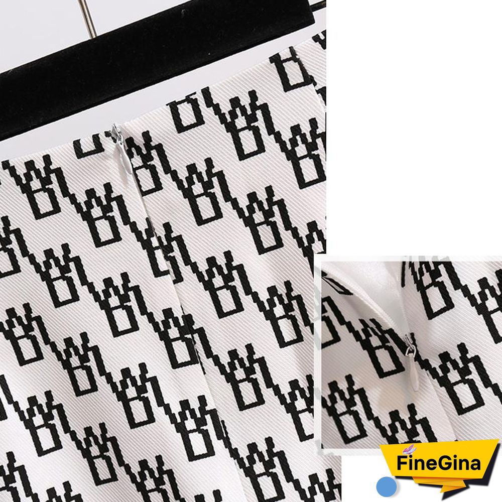 Casual Tee+Wild Print Skirt P10640