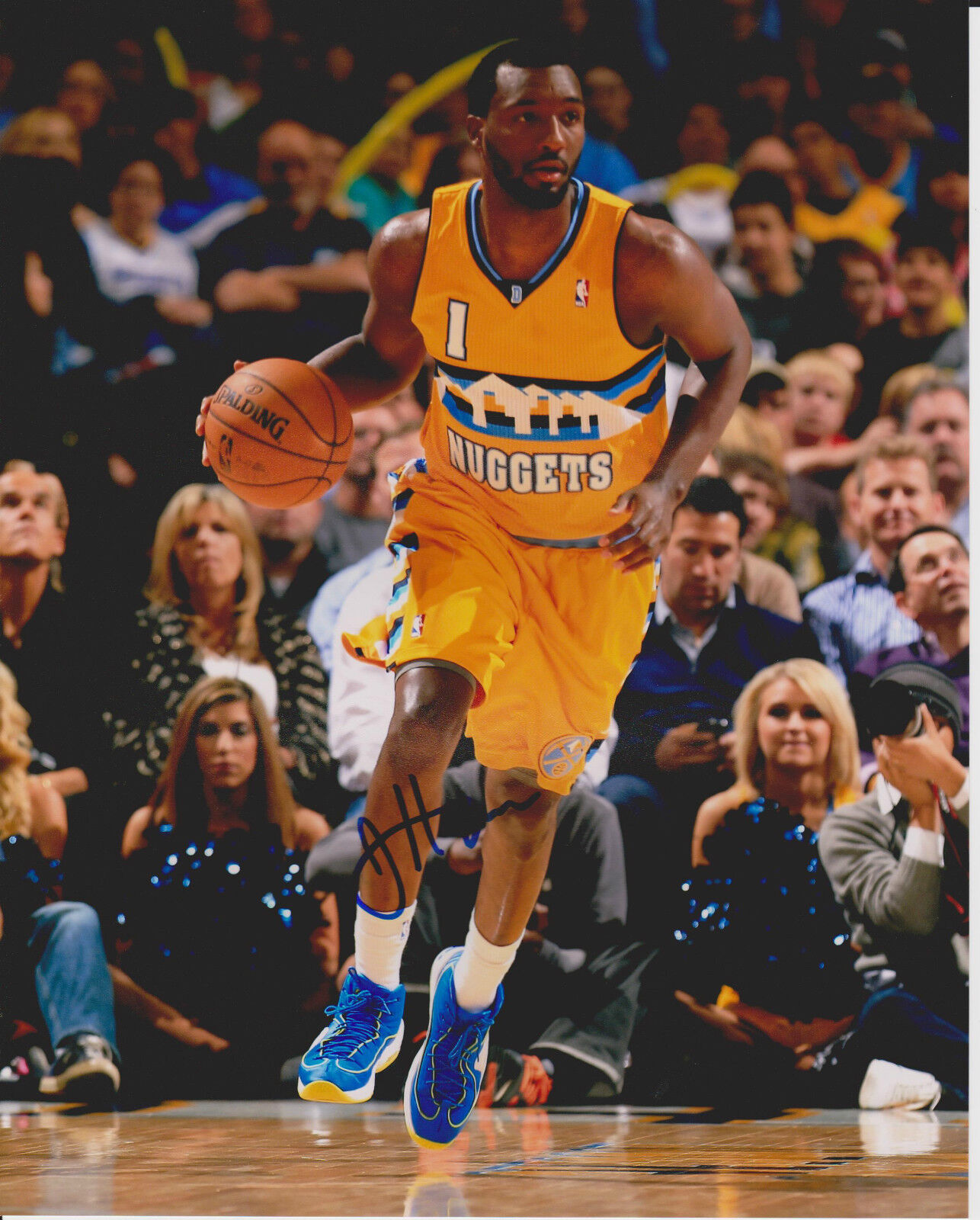 JORDAN HAMILTON signed DENVER NUGGETS 8X10 Photo Poster painting