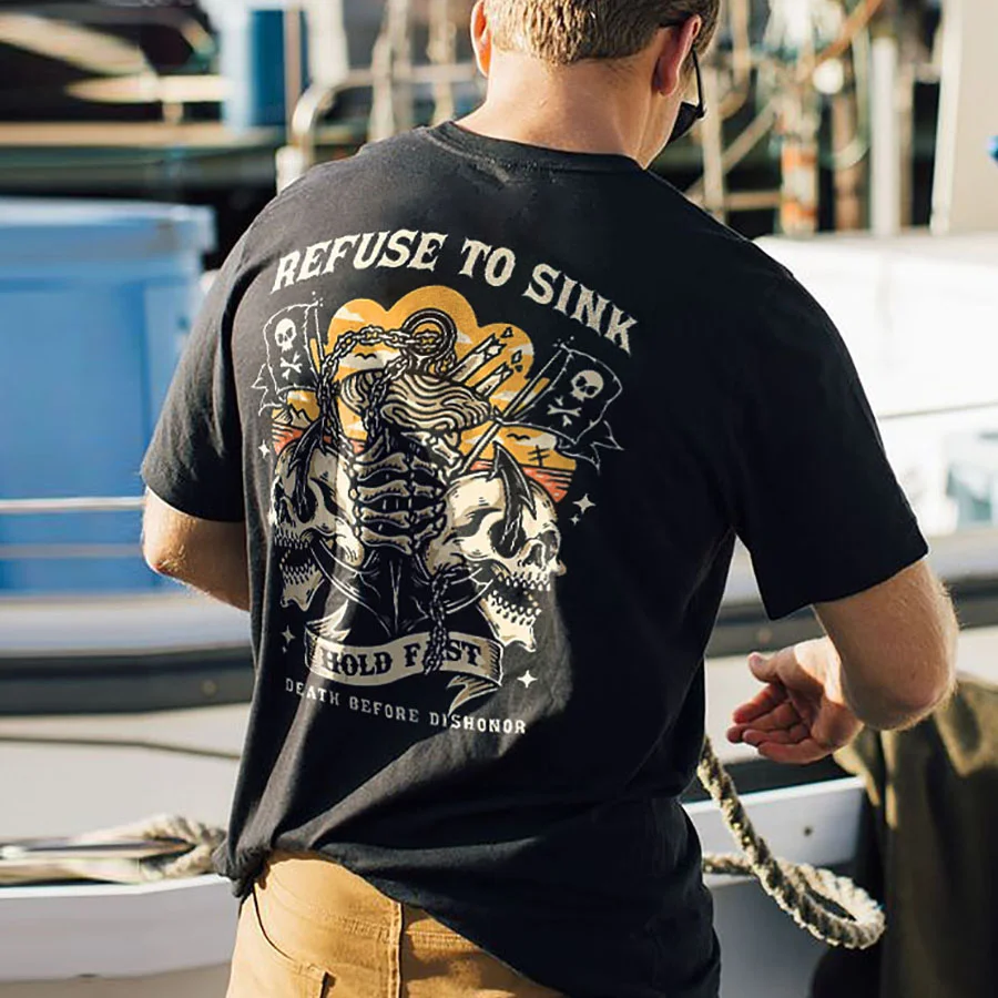 Refuse To Sink Printed Men's T-shirt