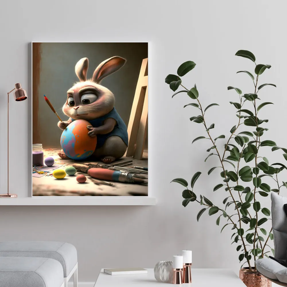 DIY Paint By Number 30*40cm - Easter Bunny