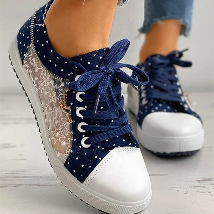 Lourdasprec 2022 Summer autumn New Women's Hollow Denim Sneakers Flat Casual Sports Female Shoes Breathable Cloth Shoes Student Mesh Shoes