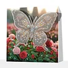 (25x25cm)DIY Pre-Framed 3D Flapping Butterfly Diamond Painting Art Craft Kit Living Room Decor