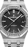 Silver 904L Steel Black Dial - Watch - 37mm