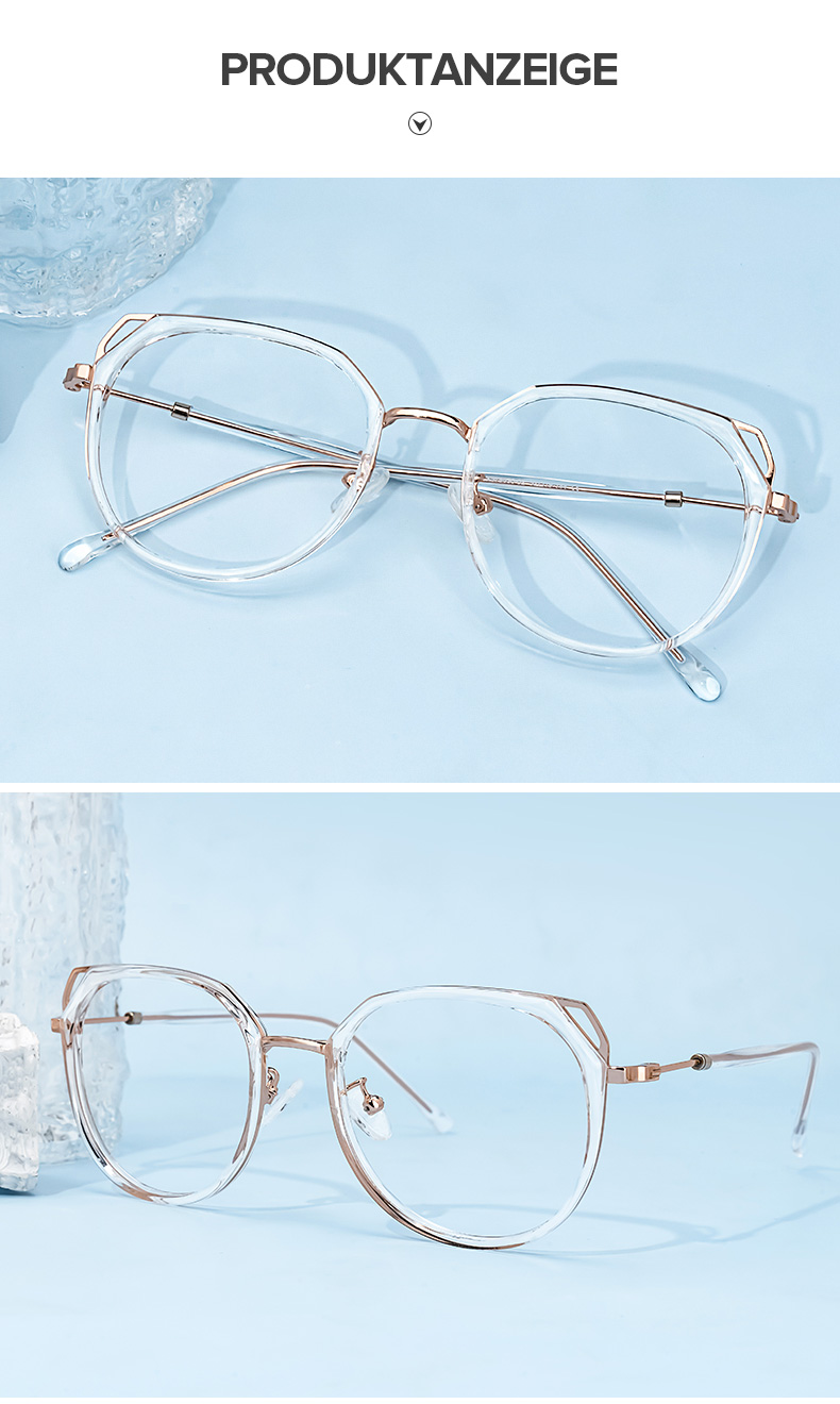 Ofelia Gold Kristall Geometrisch Brille