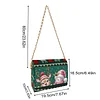 (US Local)DIY Knitted Diamond Art Wooden Coin Pouch with Chain 5D Diamond Painting Purse