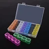 28 Slot Kunststoff Aufbewahrungsbox Nagel Strass Schmuck Vitrine (bunt)