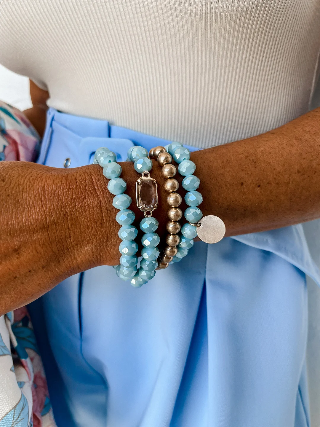 Glimpse Of You Beaded Bracelet Set