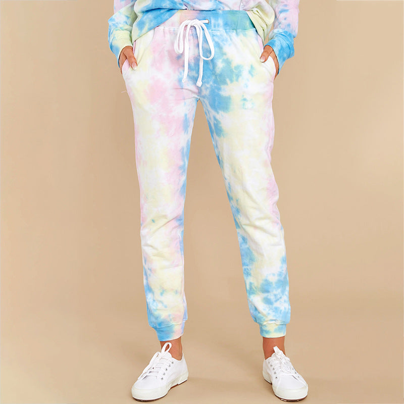 Autumn Tie-dye Casual Harem Casual Women Trousers Autumn