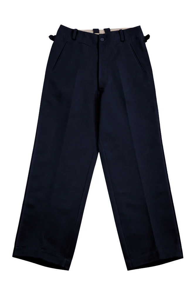   Kriegsmarine German Officer General Navy Blue Gabardine Straight Trousers German-Uniform