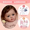 20" Reborn Baby Dolls Realistic Soft Weighted Body Soft Touch Cloth Body Reborn Cute Toddler Baby Girl Matti - RBBI-Myrebornbabydoll&reg; Myrebornbabydoll&reg;