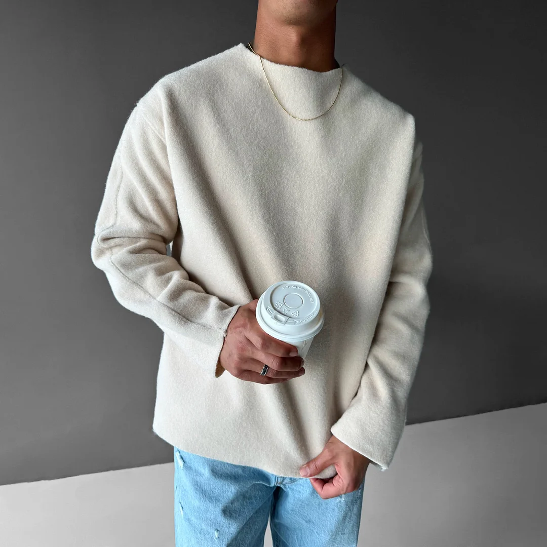 Oversize Fleece Sweatshirt、、URBENIE