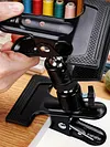 360-Degree Rotatable Embroidery Holder Adjustable Tableside Stitching Frames Clip Non-Slip Portable Metal Embroidery Clip Holder Suitable For Cross-Stitch Accessories