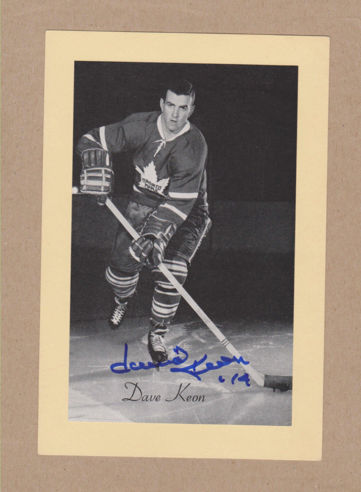 Dave Keon signed 1944-63 Beehive Photo Poster painting-Toronto Maple Leafs HOF