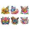 (US Local)6Pcs Diamond Painting Refrigerator Magnets Diamond Art Kits for Adult(Butterfly)