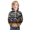 Kid Boy Speed and Passion Tunnel Fashion Loose Hoodie