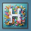 Butterfly Flower H 5D Partial Drill DIY Diamond Painting Kit 30*30cm