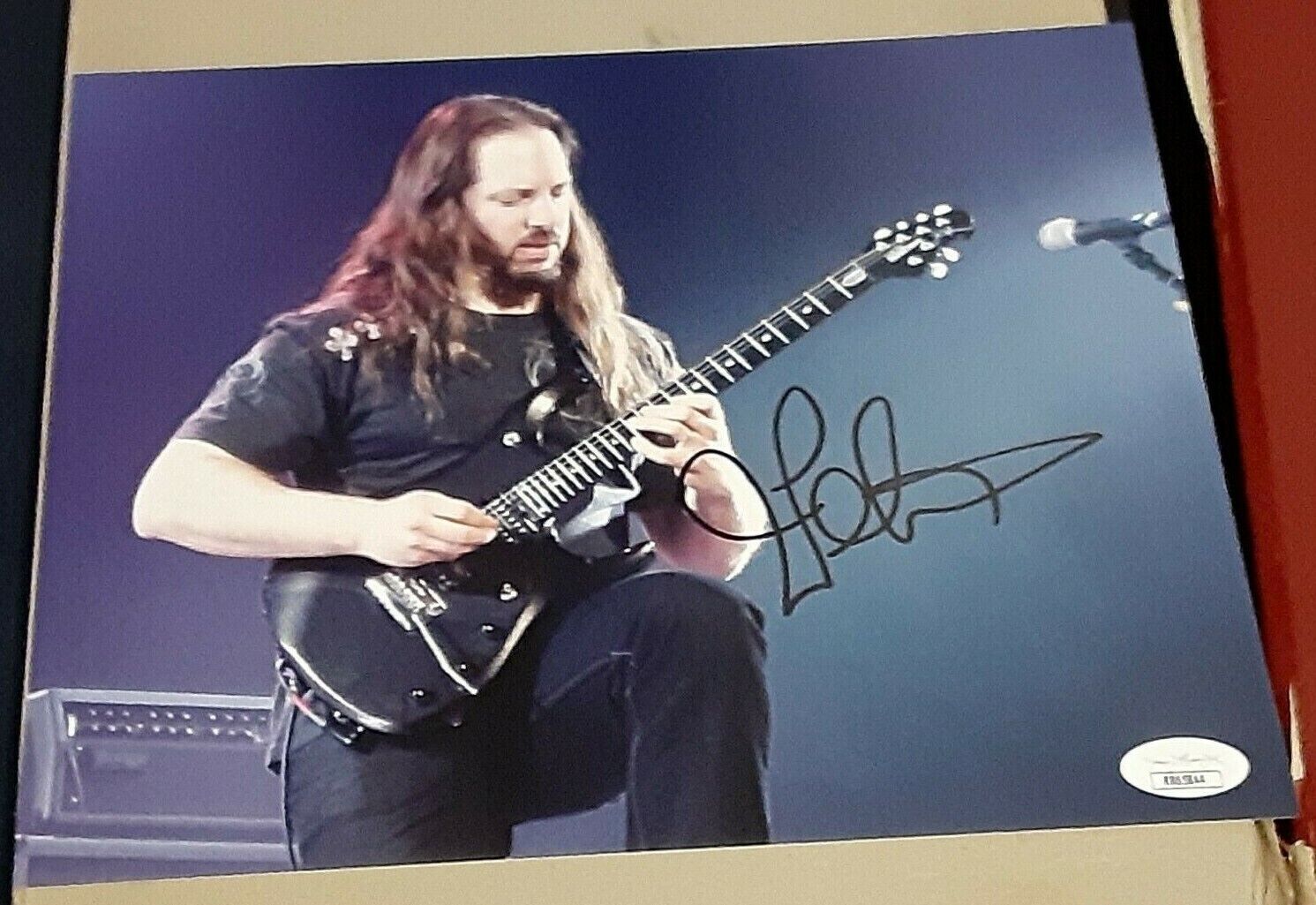 JOHN PETRUCCI DREAM THEATER METAL BAND SIGNED AUTOGRAPHED 8X10 Photo Poster painting JSA/COA