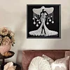 Elegante Dame - speziell geformte Diamond Painting - 30*30cm