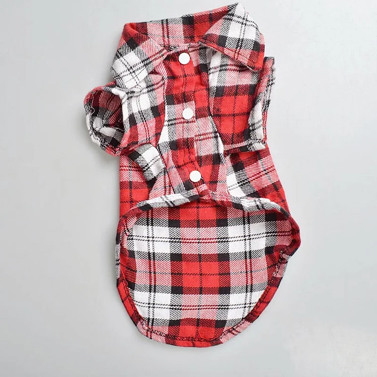 Fashion Pet Shirts Summer Classic Plaid Pet Dog Clothes for Small Dogs French Bulldog Puppy Dog t-Shirt for Dogs Pets Clothing
