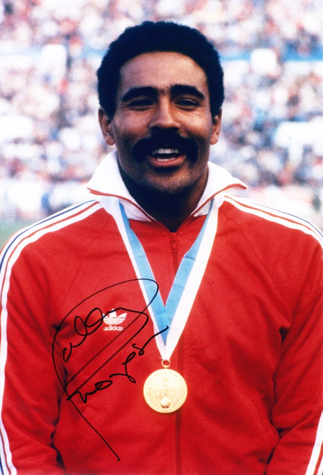 Daley Thompson Signed 12X8 Photo Poster painting Double Olympic Champion AFTAL COA (J)